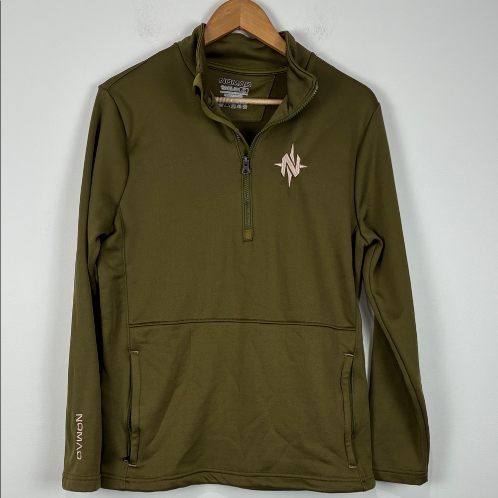 Nomad Men's Small 1/4 Zip Lightweight Jacket Forest Green Gorpcore Outdoor Hike